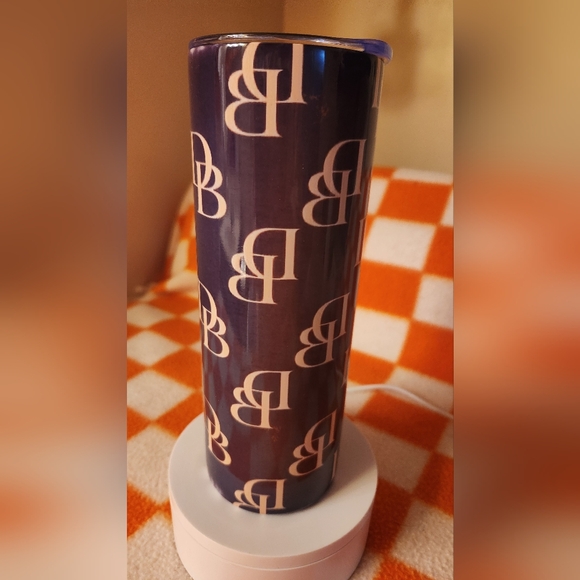 Monogram 20oz Tumbler.  NWT.  Hand Crafted - Picture 9 of 11